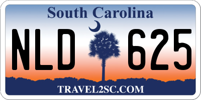 SC license plate NLD625