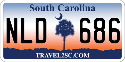 SC license plate NLD686