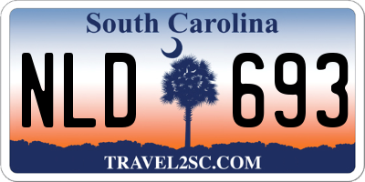 SC license plate NLD693