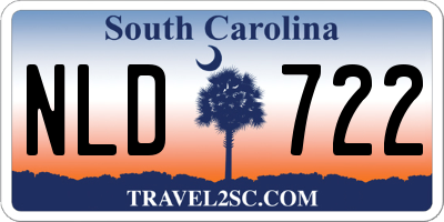 SC license plate NLD722
