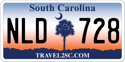 SC license plate NLD728