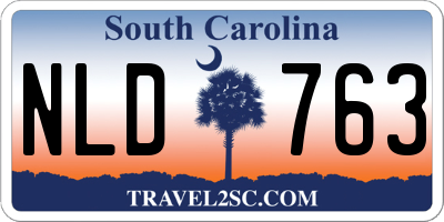 SC license plate NLD763