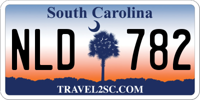 SC license plate NLD782