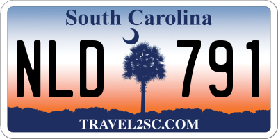 SC license plate NLD791