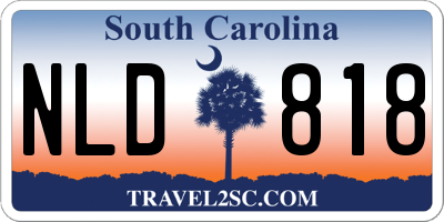 SC license plate NLD818