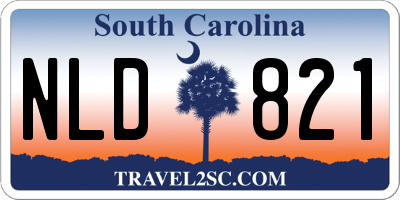 SC license plate NLD821