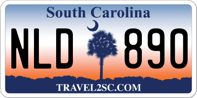 SC license plate NLD890