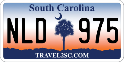 SC license plate NLD975