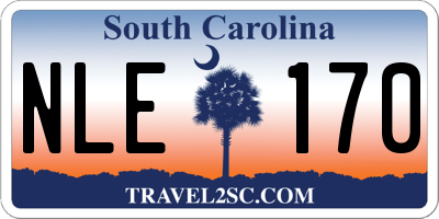 SC license plate NLE170