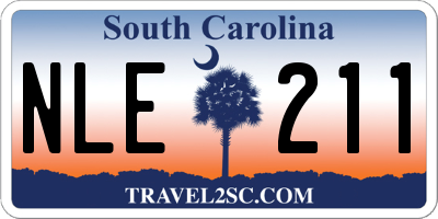 SC license plate NLE211