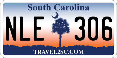 SC license plate NLE306