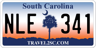 SC license plate NLE341