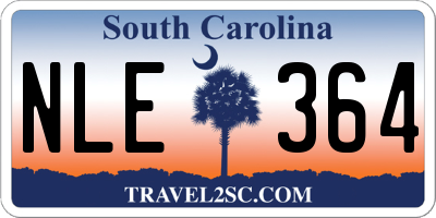 SC license plate NLE364
