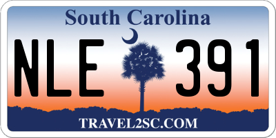 SC license plate NLE391