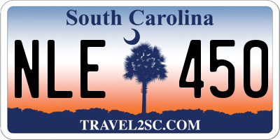 SC license plate NLE450