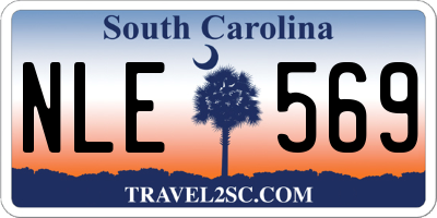 SC license plate NLE569