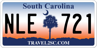SC license plate NLE721