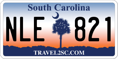 SC license plate NLE821