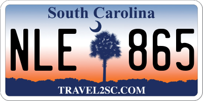 SC license plate NLE865