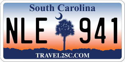 SC license plate NLE941