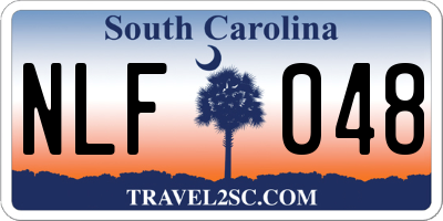SC license plate NLF048