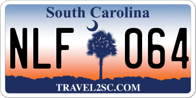 SC license plate NLF064
