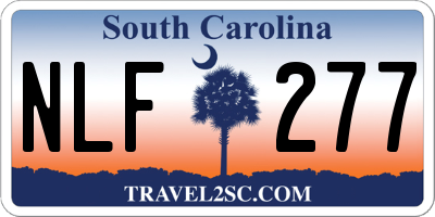 SC license plate NLF277