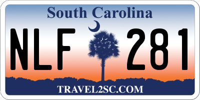 SC license plate NLF281