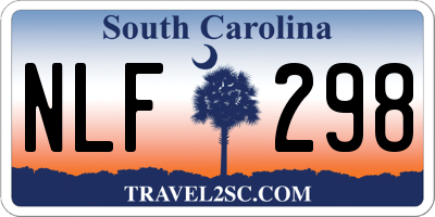 SC license plate NLF298
