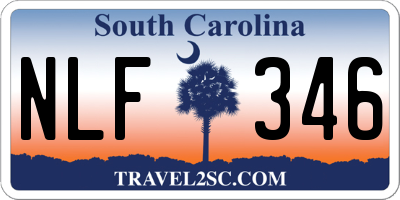 SC license plate NLF346