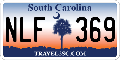 SC license plate NLF369