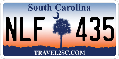 SC license plate NLF435