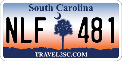 SC license plate NLF481
