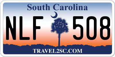 SC license plate NLF508