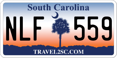 SC license plate NLF559