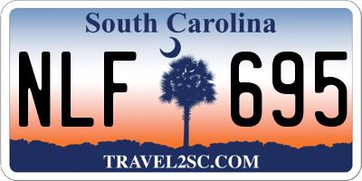 SC license plate NLF695