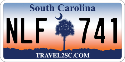 SC license plate NLF741