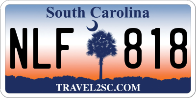 SC license plate NLF818