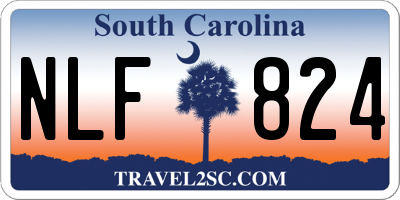 SC license plate NLF824