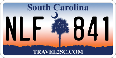 SC license plate NLF841