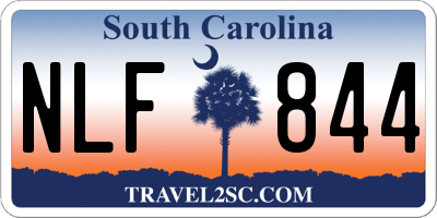 SC license plate NLF844