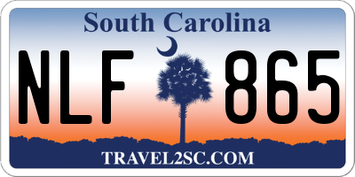 SC license plate NLF865