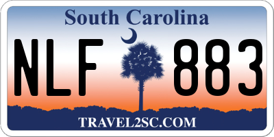 SC license plate NLF883