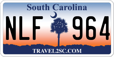 SC license plate NLF964