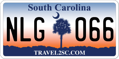SC license plate NLG066