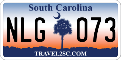 SC license plate NLG073