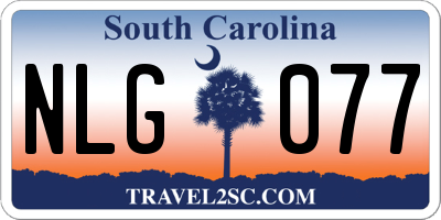 SC license plate NLG077