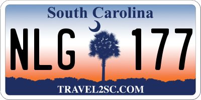 SC license plate NLG177