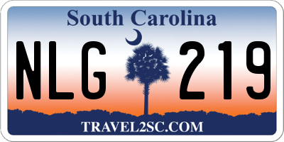 SC license plate NLG219