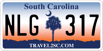 SC license plate NLG317